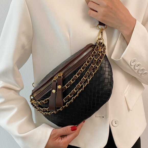 Luxury Leather Small Chain Women\'s Fanny Pack or Cross-body main image 12